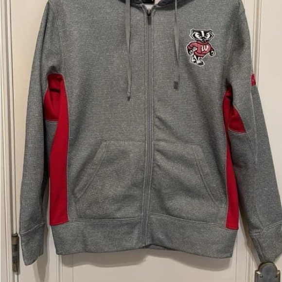 Wisconsin Badgers Full Zip Hoodie Men Small - Picture 2 of 2